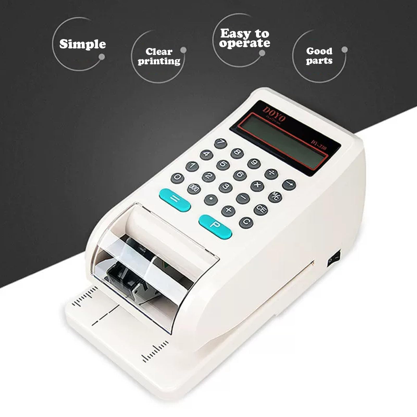 Impresora de cheques eléctrica, Impresora de monto con Letras en Relieve