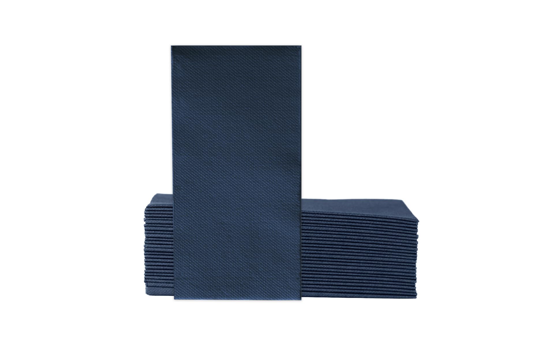 VelaHub Soft Point 50 Napkins, 1/8 Fold, High-Quality Disposable Napkins, 39 x 38 cm, Dark Blue