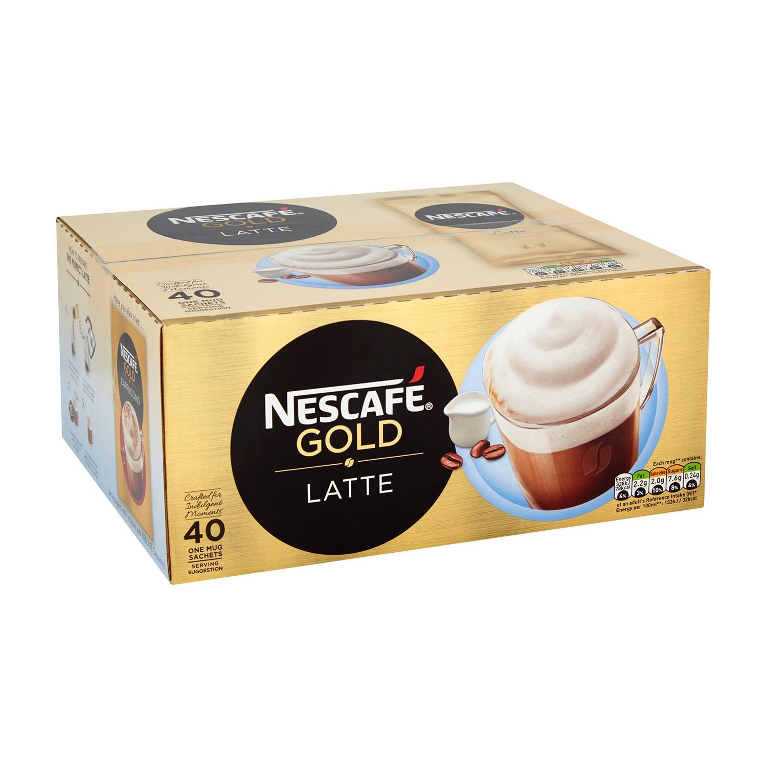 NESCAFE Latte SACHETS PK40 780G 12240290
