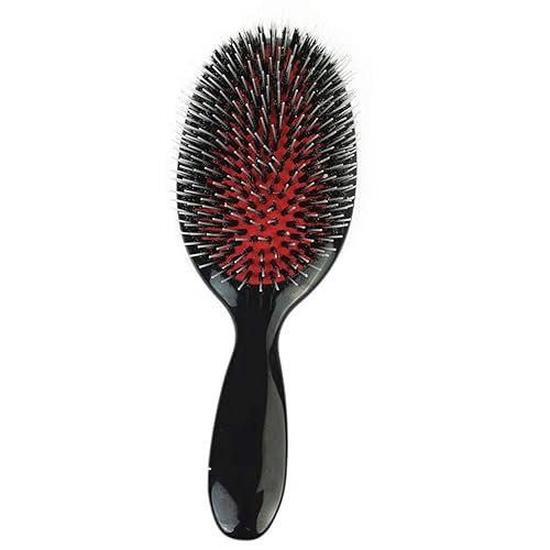 Miniatura 2 de Wiginway Pelucas de pelo Peines-Nylon Pins Brush Pelucas de cabello humano Cepillos de cerdas de jabalí de nailon, mejor cepillo de paleta Mango de