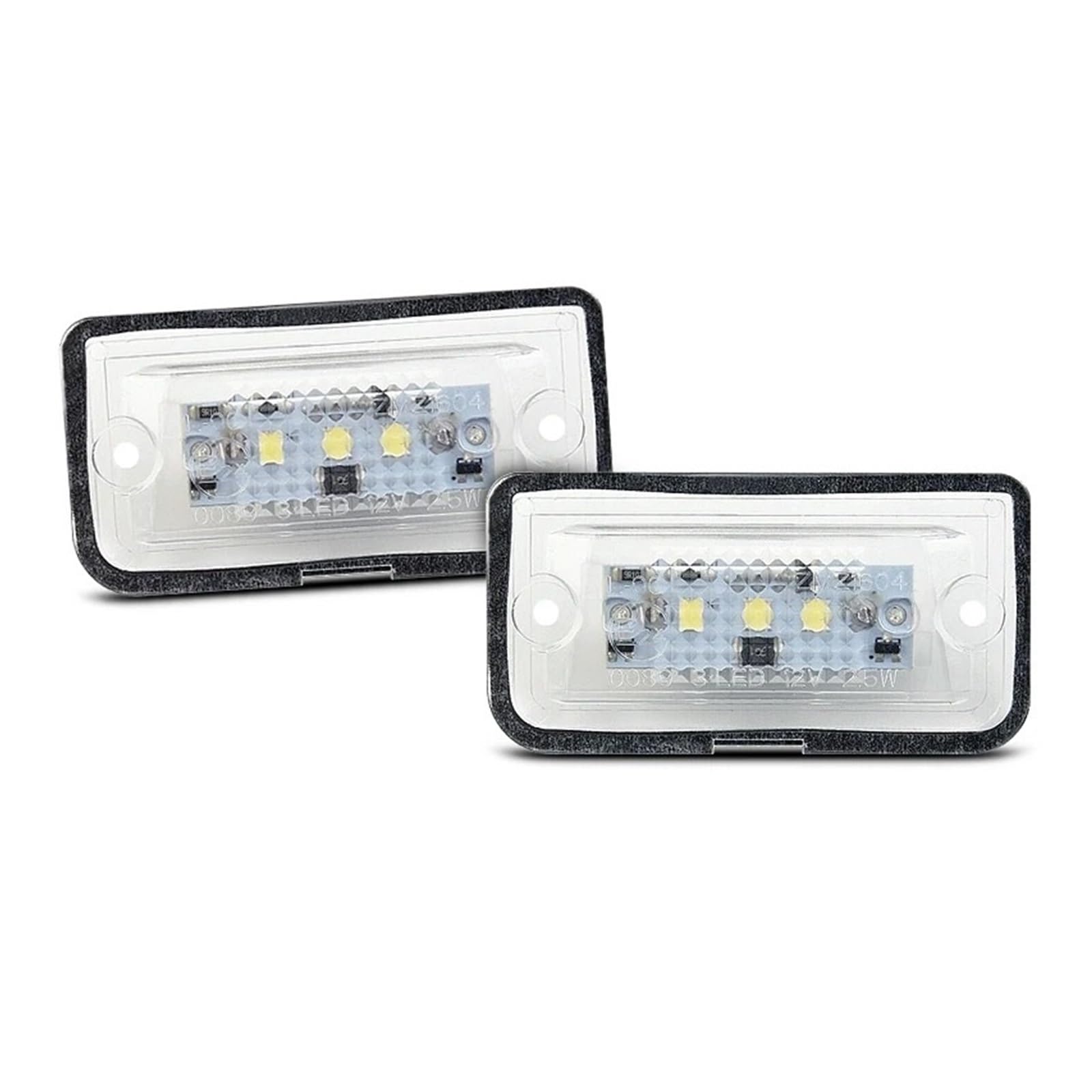 Lámpara de matrícula blanca para Mercedes Clase C W203 iluminación intensa 8