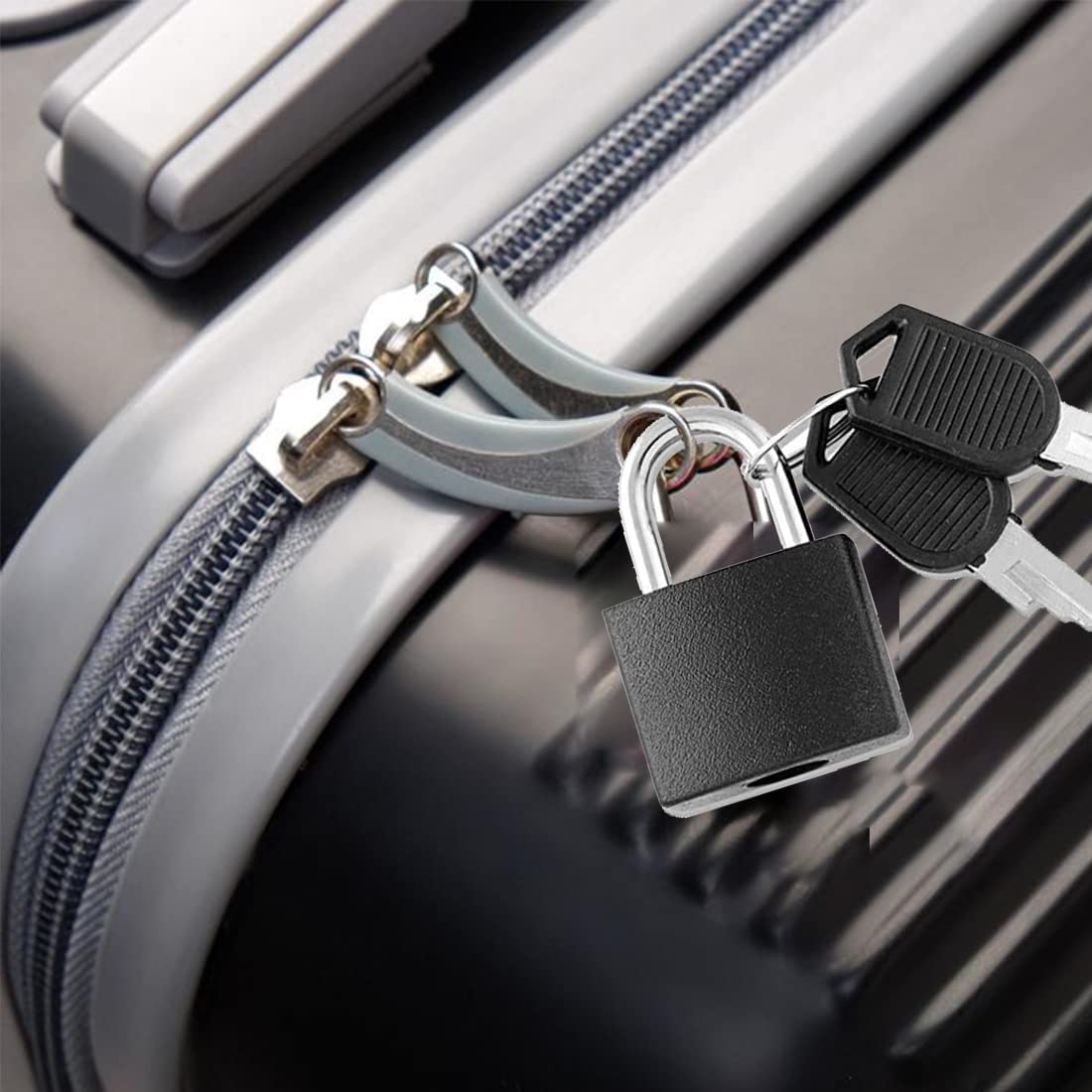 2 PCS Cadenas Petits Avec Clés - Cadenas Sécurité Épais Étanche Pour Valise, Sacs, Armoires
