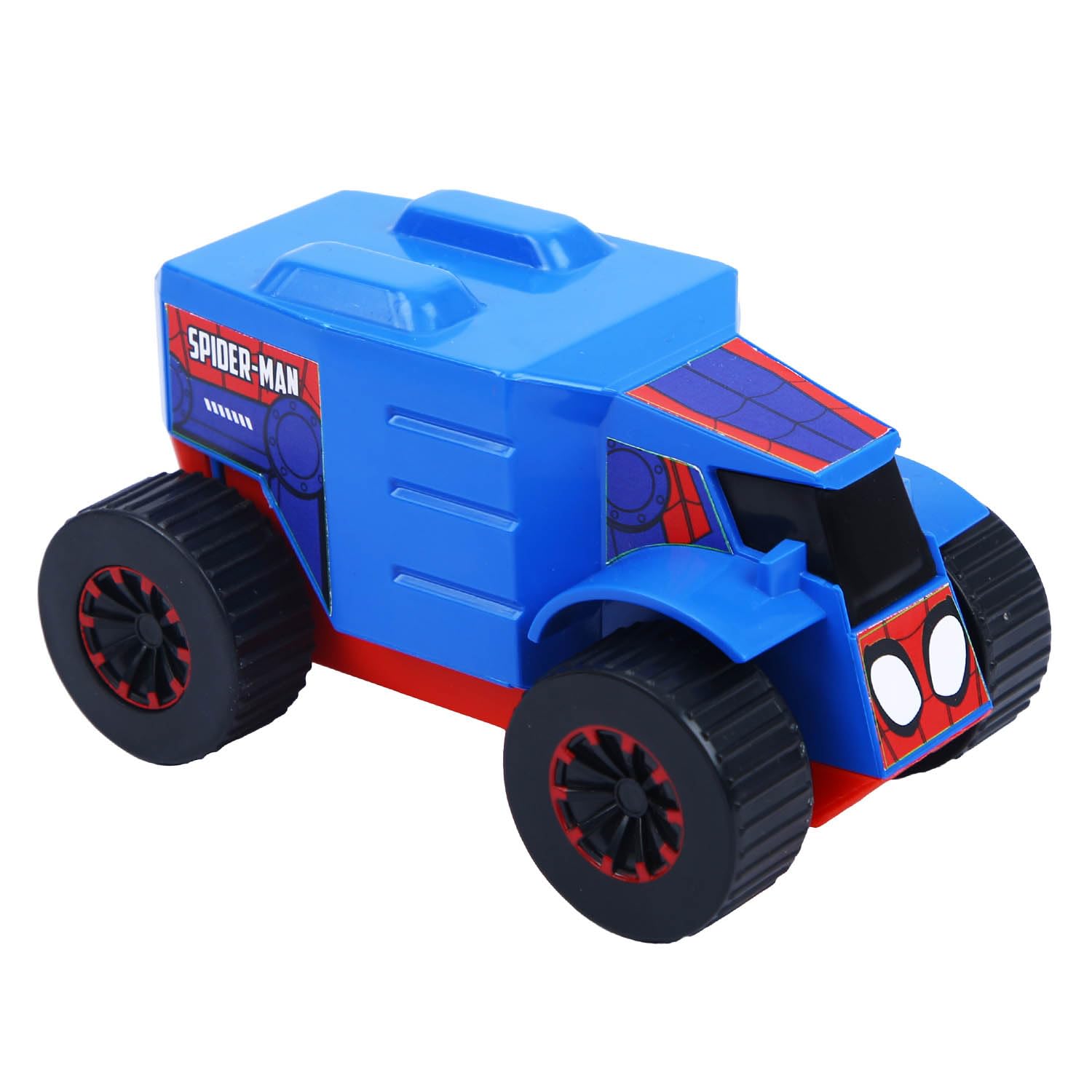 SKOODLE Marvel Pull-Back Monster Truck - Spiderman Edition, Marvel Inspired Toy Bikes with Sturdy and Long-Lasting Construction, Enhances Motor Skills and Fun Vehicle Toy for Gifting - Blue & Red (B0D2XL8Y2P) Amazon Price History, Amazon Price Tracker