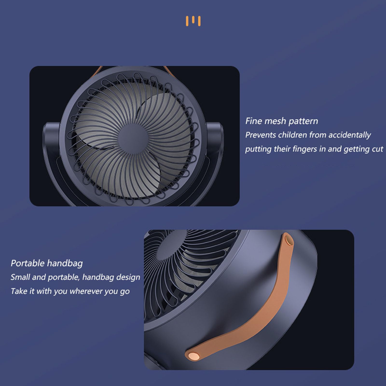 Ventilatore da Tavolo,Circolatore d'aria,Ventilatore USB,3 Velocità Regolabili,Funzione Oscillazione e Inclinazione,Ventilatore Silenzioso Notte con Luce Notturna,Per camera da letto,casa