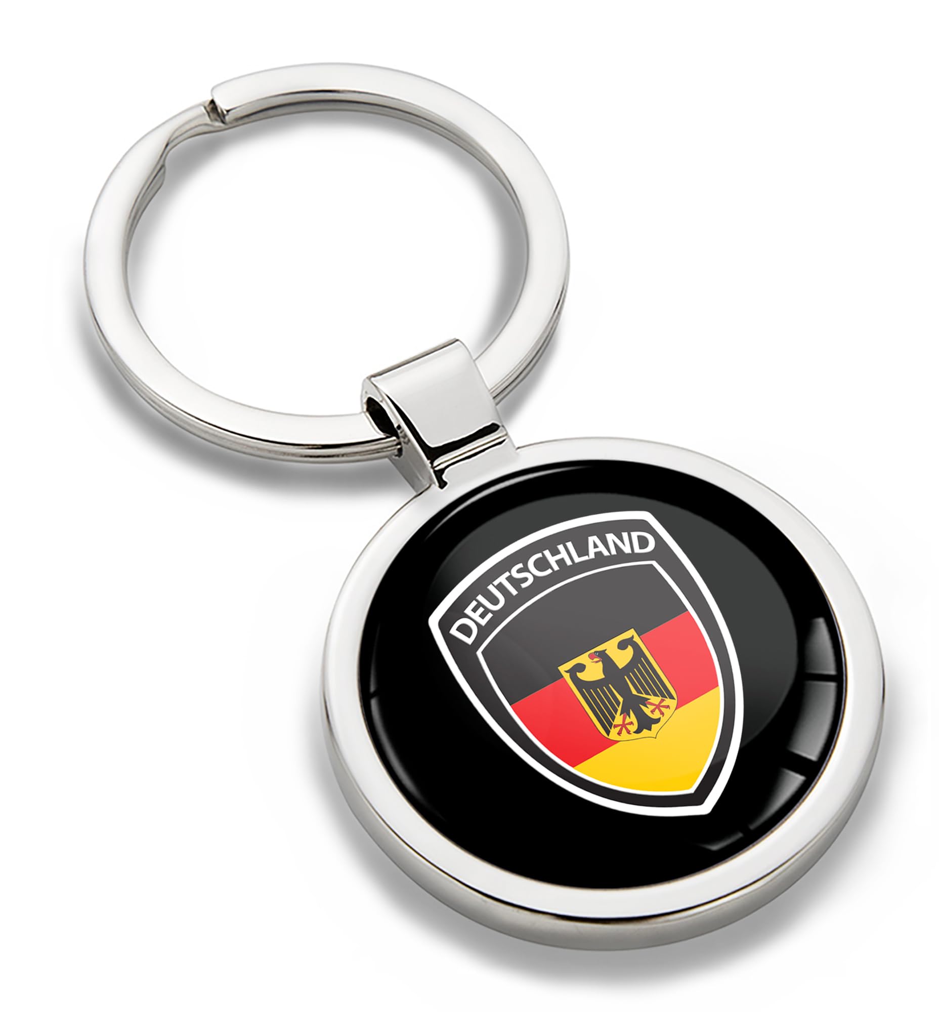 Biomar Labs Unisex Germany German Flag Kk 265 Stainless Steel Metal Keychains Country Flag National Flags Design Durable Accessory Car House Keys Backpack Gift Travel Souvenir (Germany German Flag Kk 265)