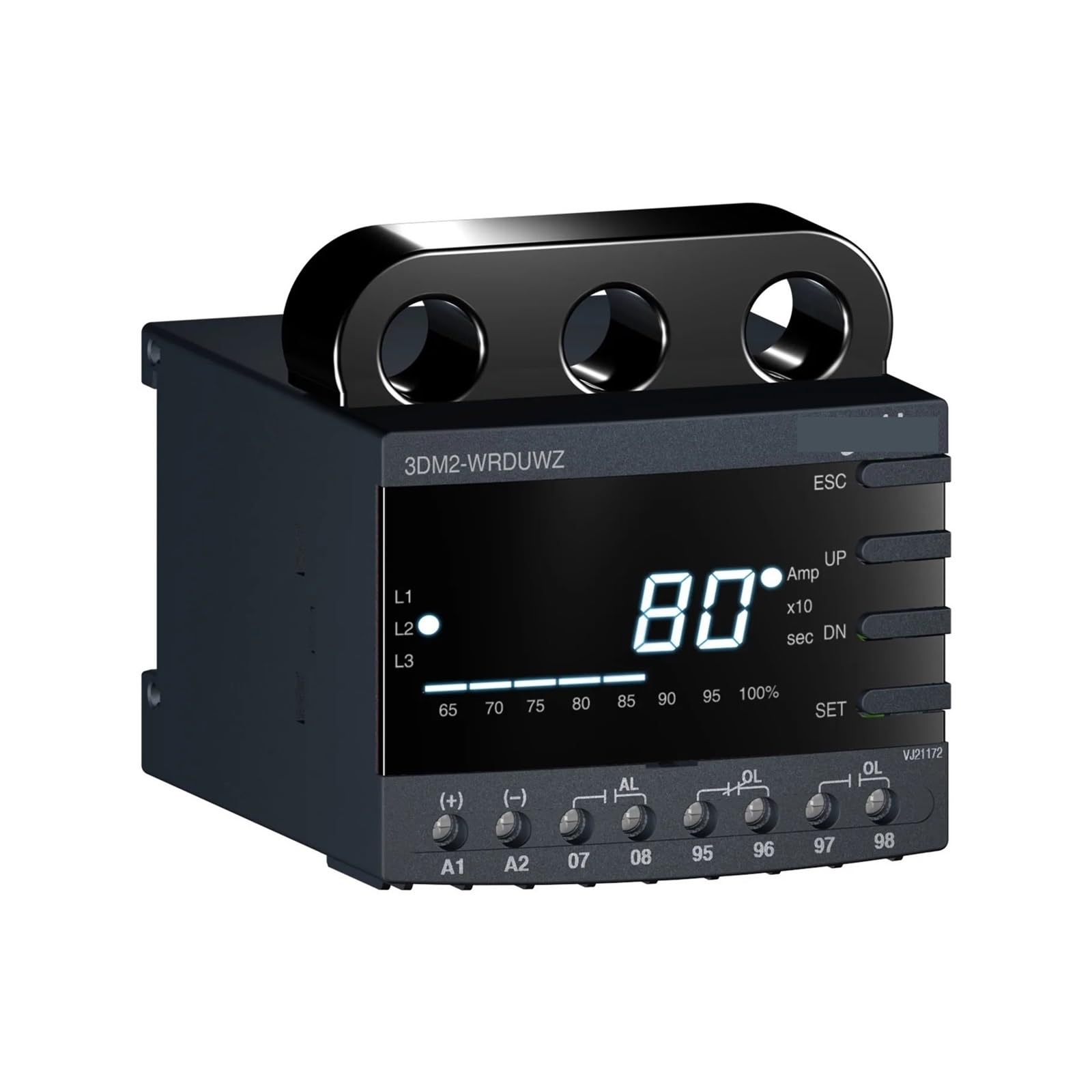 Relais de protection 3DM2 pour éviter la surchauffe moteur avec commande 100-240VAC/DC