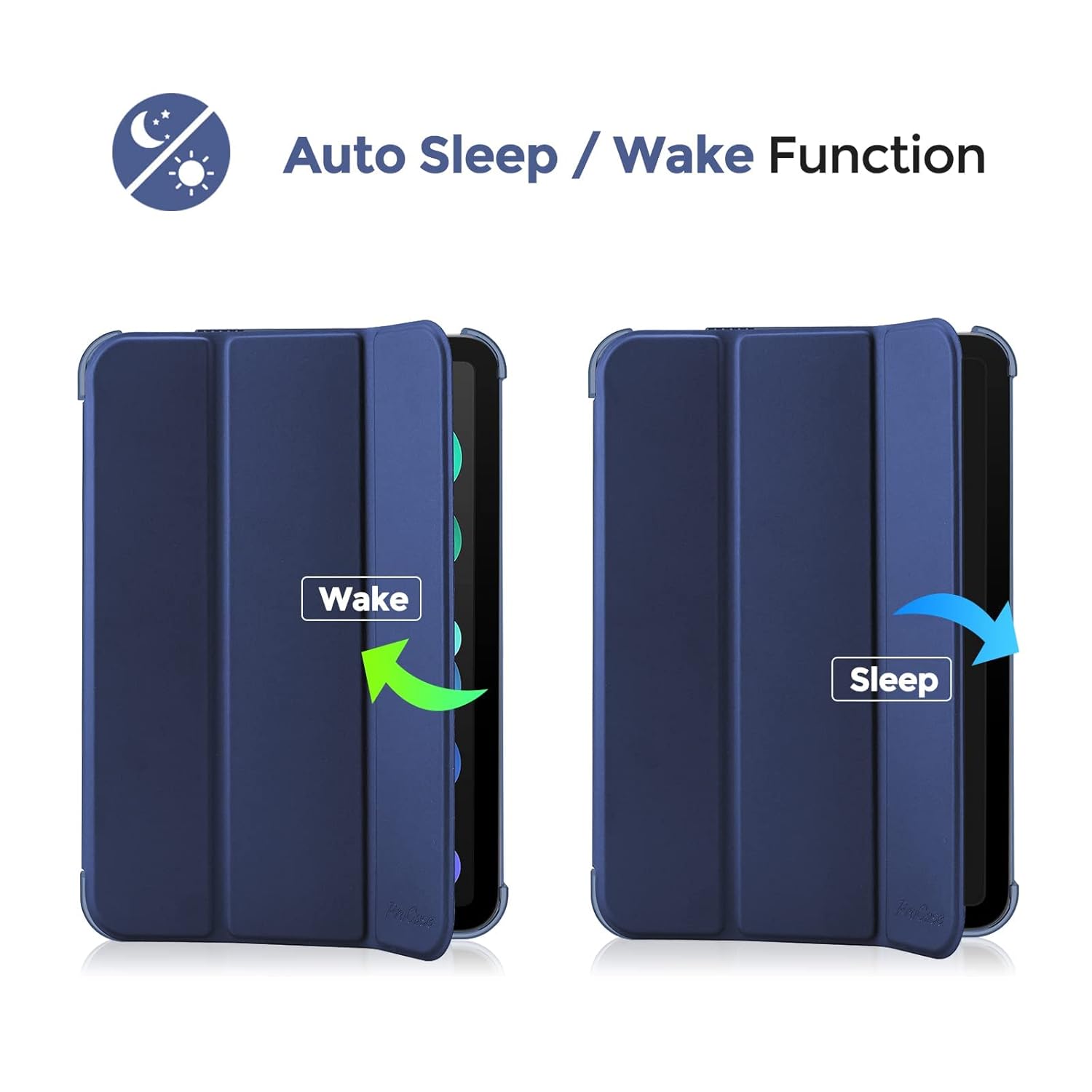 ProCase Smart Case for iPad mini 7 A17 Pro 2024/iPad Mini 6 2021 8.3 Inch iPad mini 7th/6th Gen Case, Hard Back Cover for iPad mini 8.3" 7th Gen A2995/A2996/A2993/6th Gen A2567... - Image 8