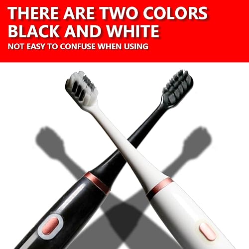 Miniatura 3 de Paquete de 2 con 12 cabezales de cepillo 6 modos de cepillado alternativos temporizador inteligente de 2 minutos cepillo de dientes eléctrico sónico