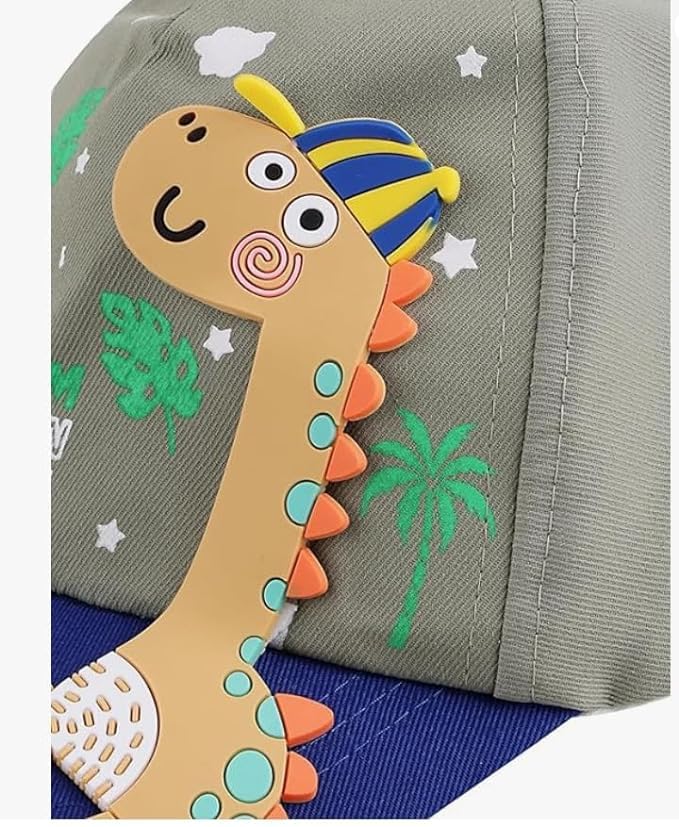 Image of Dino Baseball Cap for Kids Boys and Girls 3-6 Years