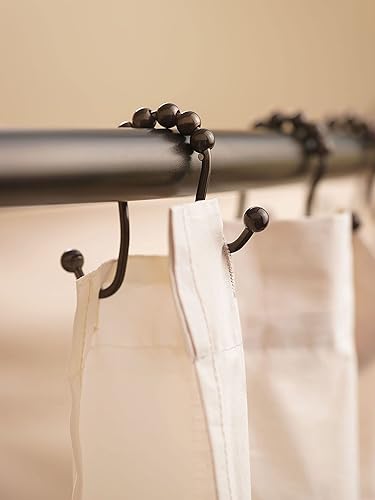 Miniatura 4 de Moen SR2201OWB - Anillos para cortina de ducha (paquete de 12), color bronce