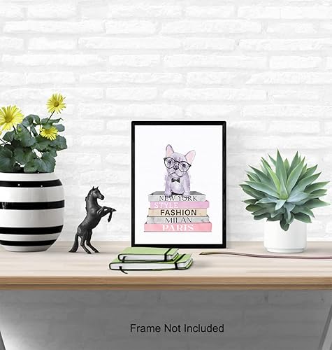Miniatura 5 de Glam Dog Wall Decor - French Bulldog Gift - Cute Puppy Wall Decor - Fashion design Wall Art - Dog Lover Gifts - Dog Wall Art - Designer Wall Decor -