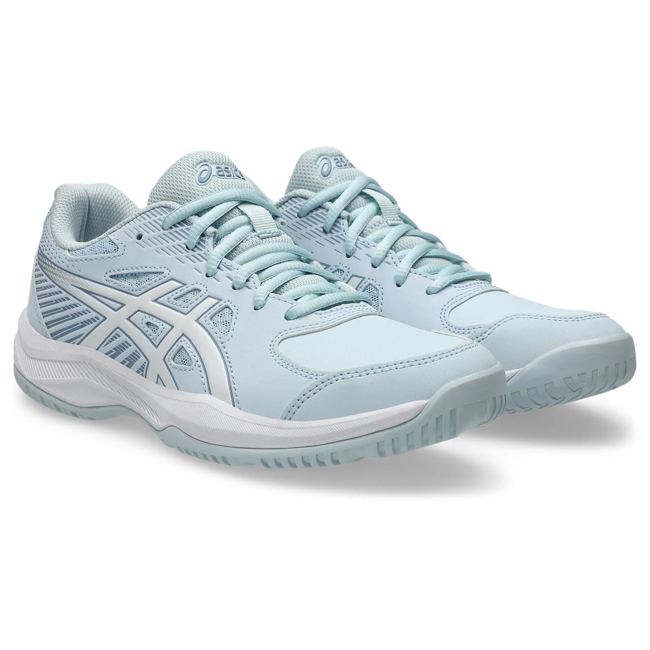ASICS Womens Court Slide 4 Sneaker, Sky White, 5.5 UK