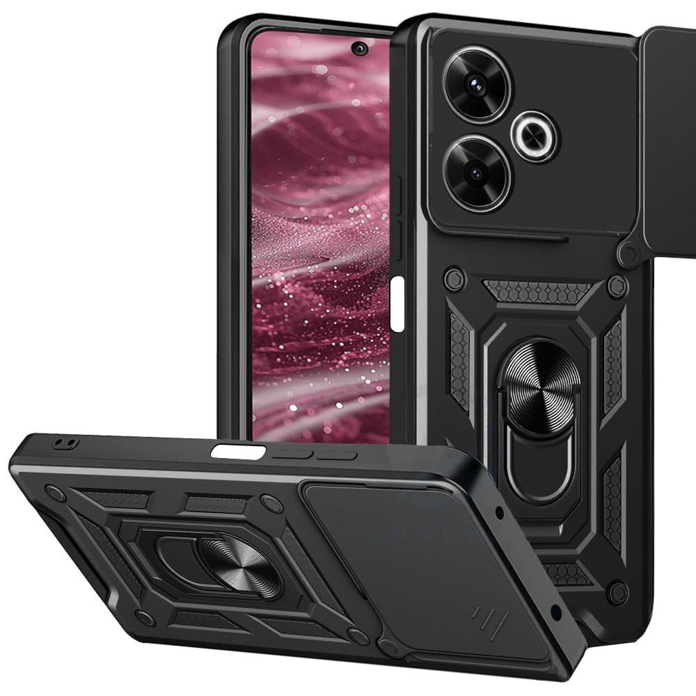 AESTMO Tough Armor Redmi 13 5G Bumper Back Case Cover | Ring Holder & Sliding Camera Shield Cover | 360 Degree Protection Back Case Cover for Redmi 13 (Blue) (B0DFTV2QGP) Amazon Price History, Amazon Price Tracker