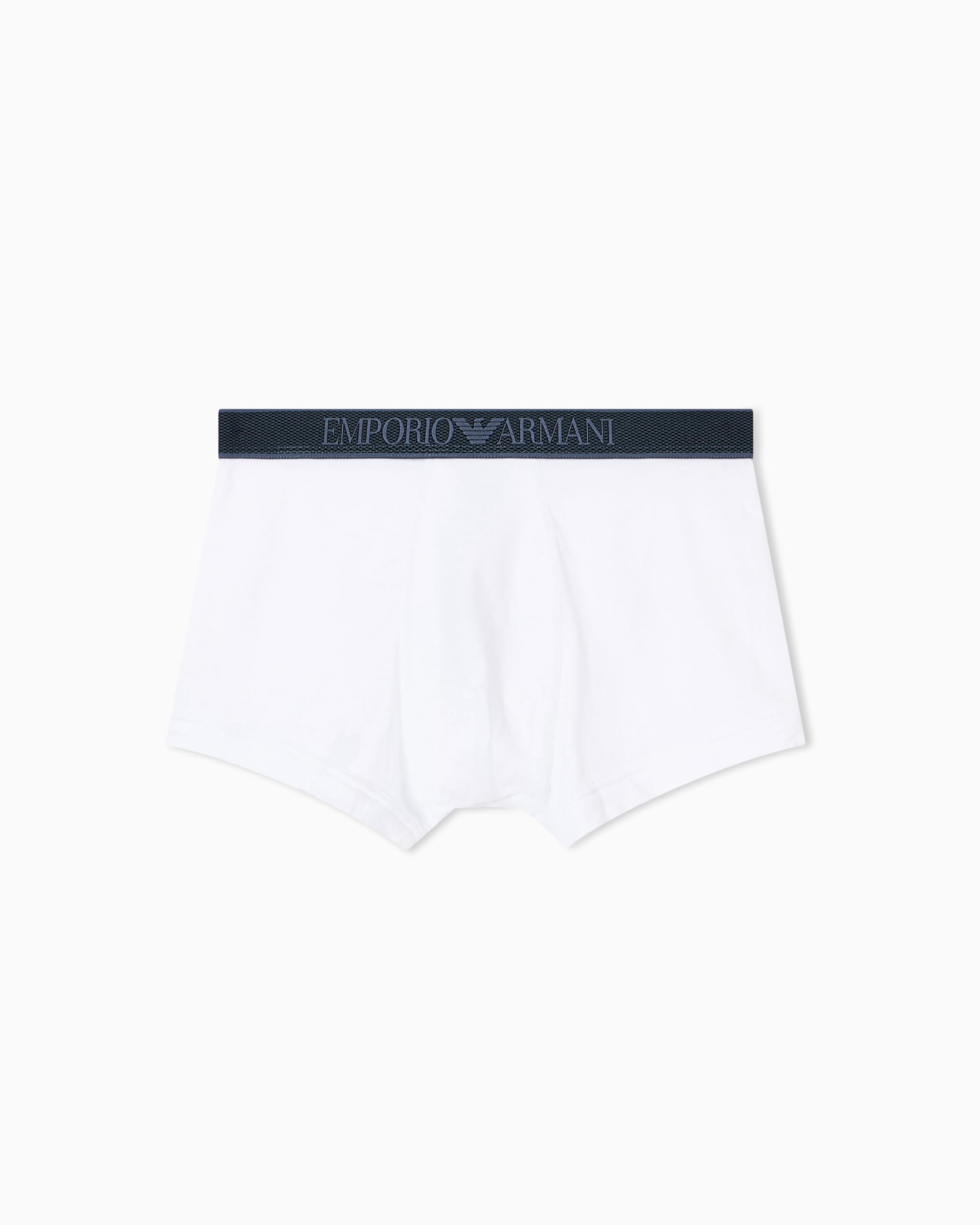 Emporio Armani Man's Shiny Logoband Trunk White XL