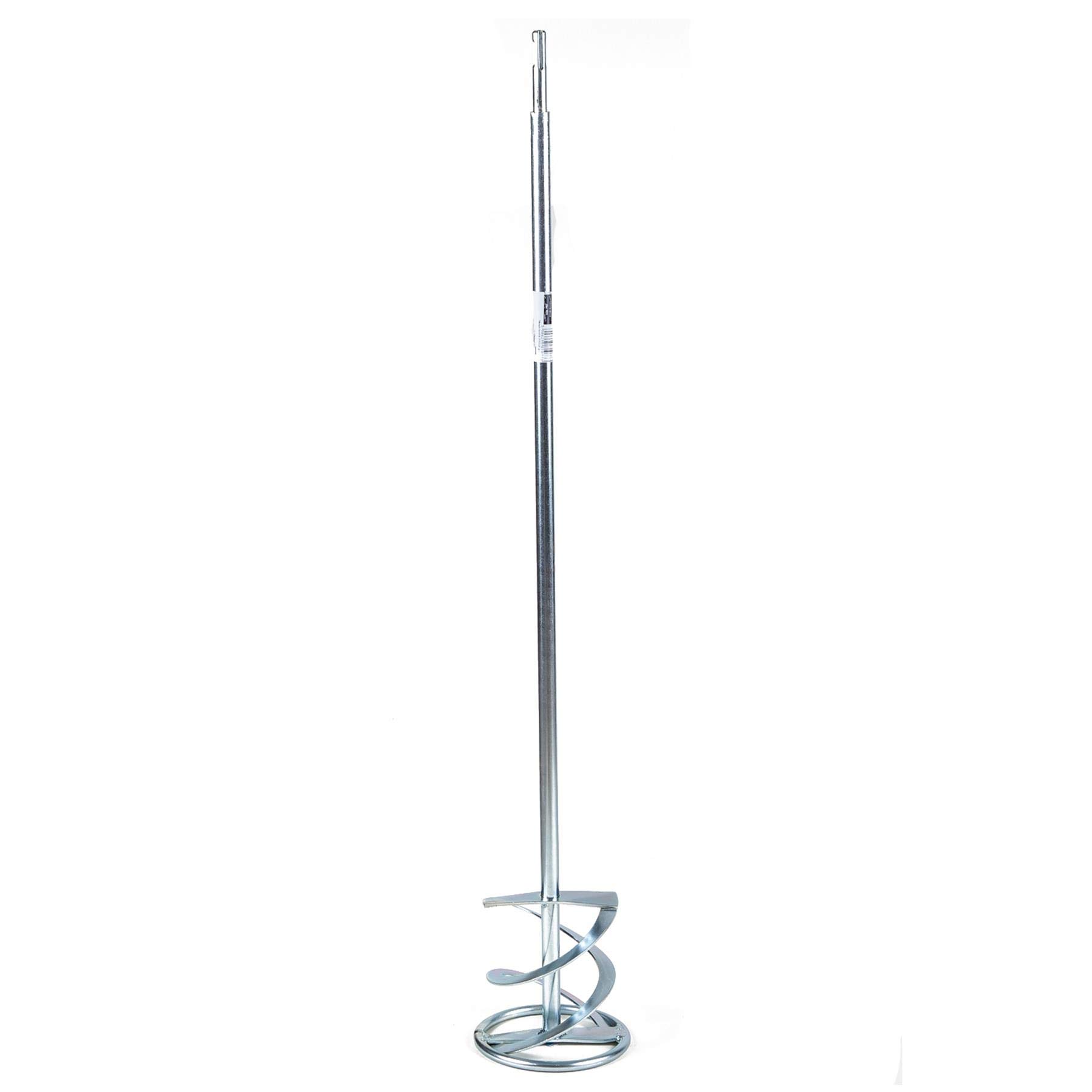 Toolty Italian Mixing Paddle 120 x 600mm - SDS - Gvlvanized Mixer, Whisk, Stirrer - Positive 2-Blade - for Plaster, Gypsum, Adheives, Concrete, Cement, Glue, Paint, DIY - TLTY-1077