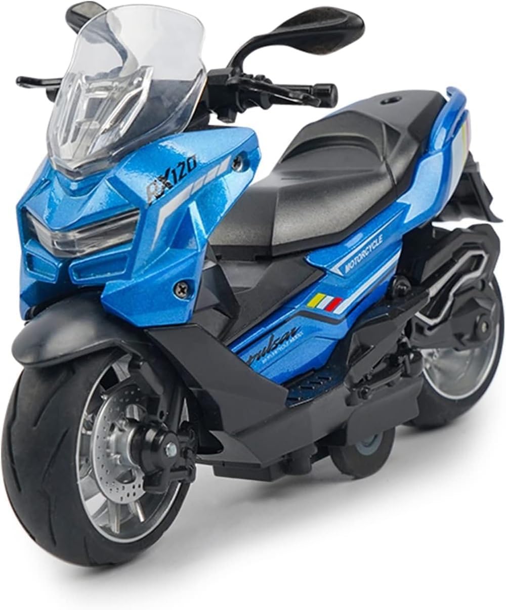 Royaldeals Racing Metal Bike Pull Back Motorbike Scooty with Moving Handle Action for Kids Boys Birthday Gift Age 2-12 Years-image-26