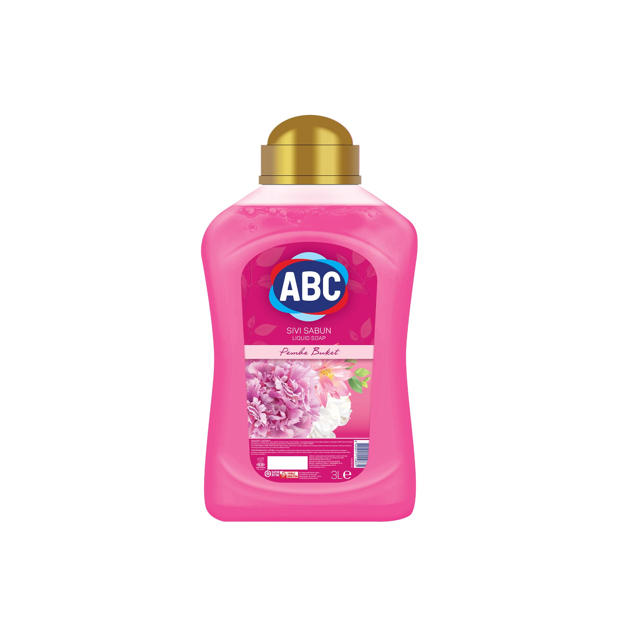 ABC DETERJAN Sıvı Sabun Pembe 3 L