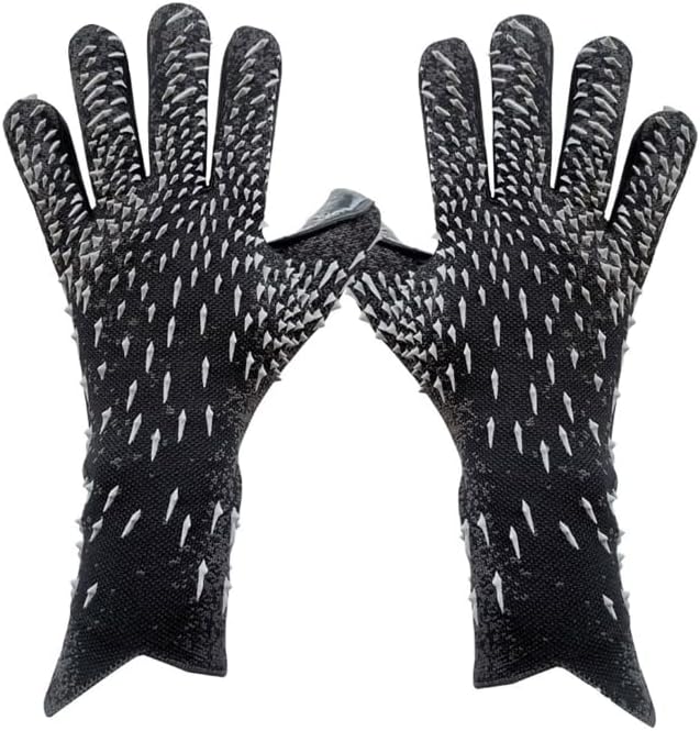 Yuly Guantes de portero, agarre fuerte para guantes de portero de fútbol con talla 678910, guantes de fútbol para niños, jóvenes y adultos