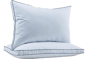 puredown King Size Feather Bed Pillows - Set of 2