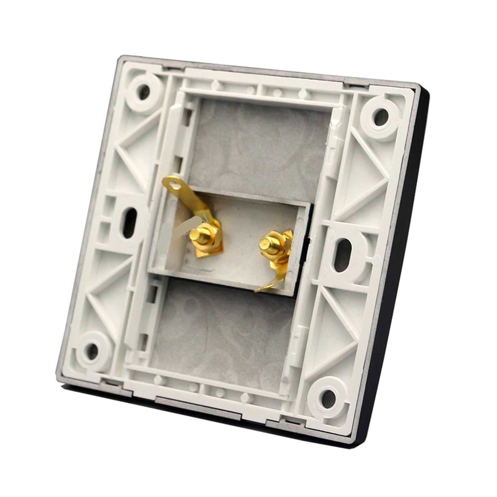 Panel głośnika 86 mm czarny z 1 portem lewy i prawy system Hi-Fi płytka ścienna