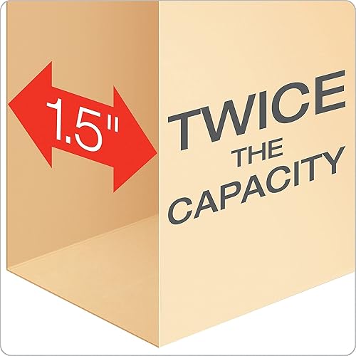 Miniatura 2 de Pendaflex Carpetas de archivos de doble material, tamaño carta, manila, 50 por caja (54459EE)