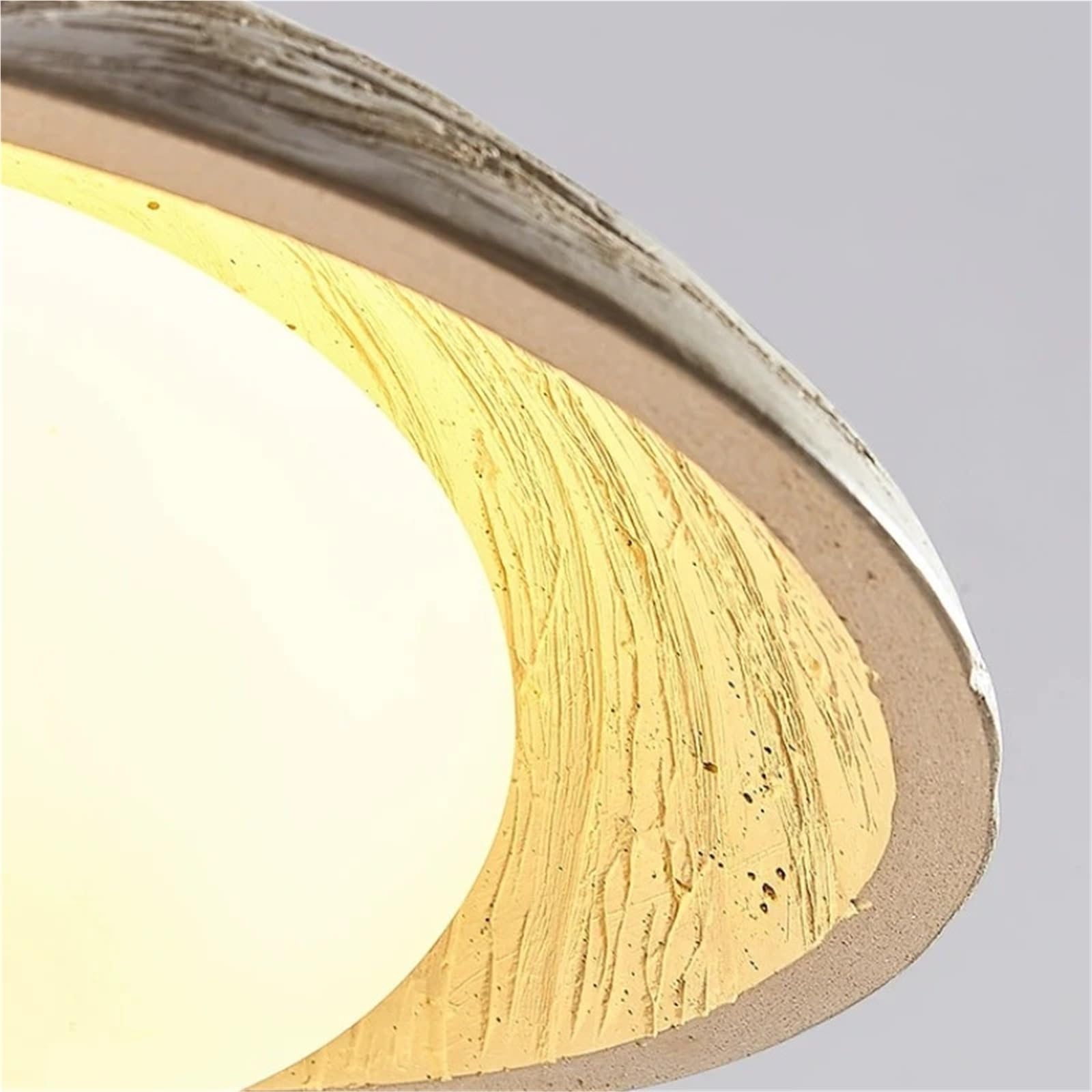 XANAYXWJ Lámpara Colgante de Cemento Estilo lámpara Led, Accesorio de iluminación para Mesa de Comedor, Dormitorio Redondo para Restaurante, decoración, candelabro