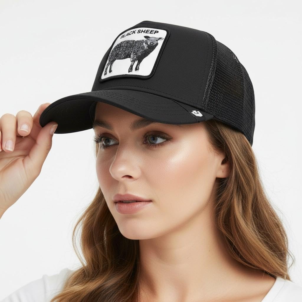Goorin Bros. Trucker Gorra Black Sheep Void Black Negro, Talla: Talla única