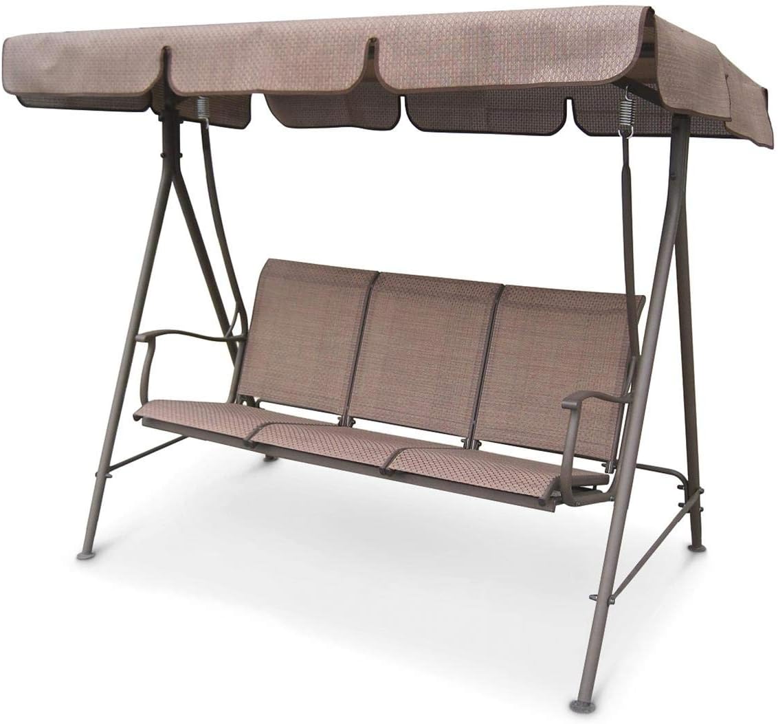 CASTLECREEK Canopied 3-Person Porch Swing