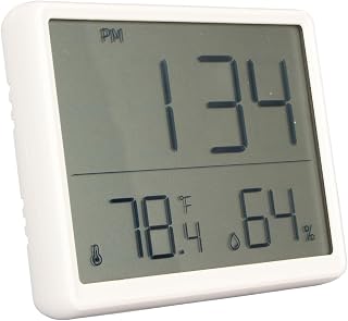 Acouto Digitaler Wecker Taktelektronik Digital Wecker Multifunktion Ultra Dünn Einfacher Temperaturfeuchtigkeit Elektronische Uhr für Schlafzimmer Home Office groß die Erfahrung und mit
