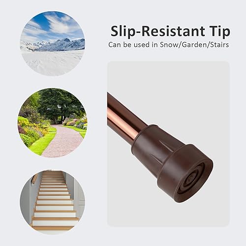 Miniatura 3 de Folding Cane for Men or Women,Foldable Walking Cane with Adjustable Height,Walking Stick with Wrist Strap,T Handle and Anti-Slip Rubber Tip, Ideal