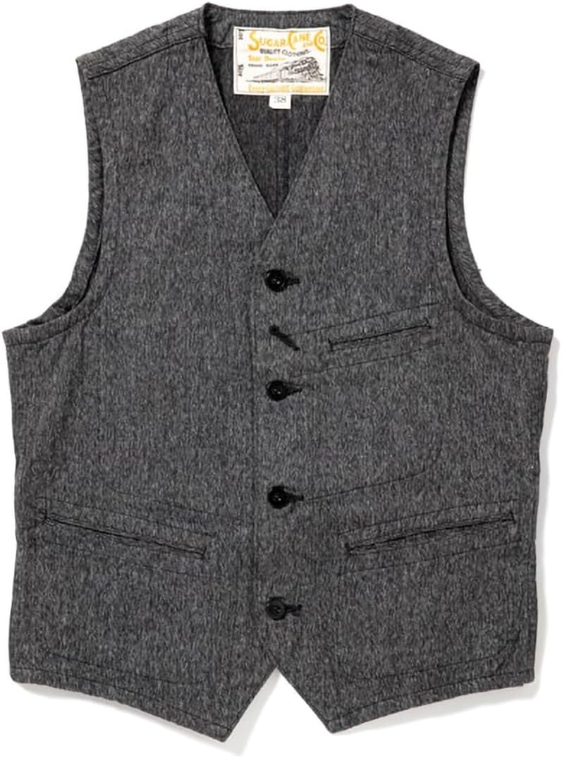 K*e様 新品 Sugar Cane 9oz.ブラックコバートワークベスト サイ K*e様 新品 Sugar Cane 9oz.ブラックコバートワークベスト サイ - メルカリ