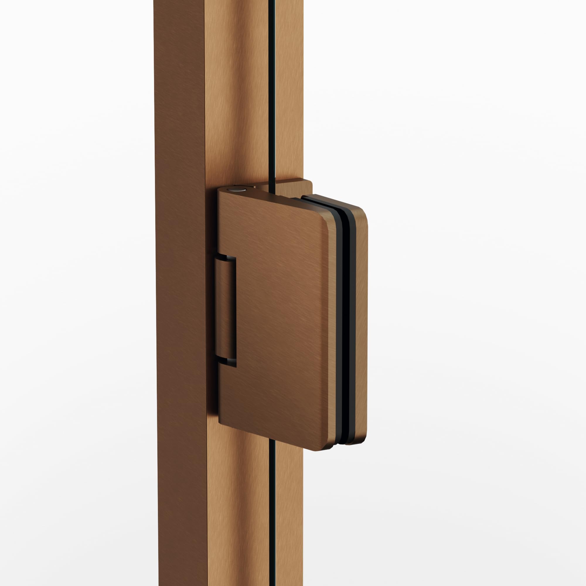 GME - Mampara Ducha Angular 2 Puertas 70X70cm Oro Rosa | Mampara de Cristal con Perfilería de Aluminio y 195cm de Altura | Cristal Templado 6mm Antical Y Cierre Magnético