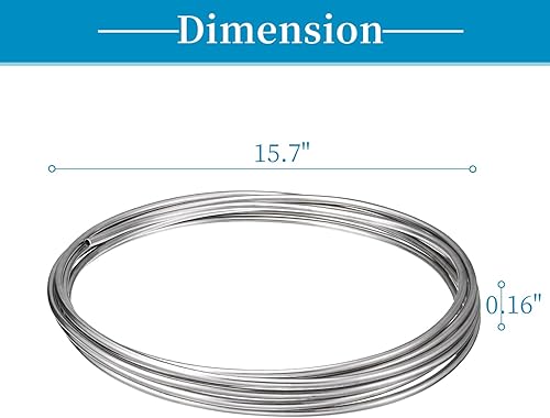 Miniatura 3 de Vigorous Bobina de la tubería del acero inoxidable, tubo del acero inoxidable 304 de 38" x 25ft, tubería soldada con autógena del acero inoxidable