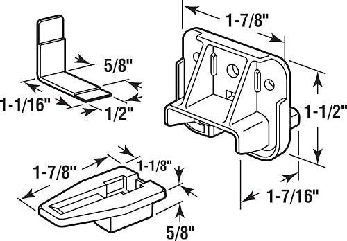 Miniatura 2 de Prime-Line Products R 7321 guías y deslizantes para cajones, todo de plástico, reemplaza al equipamiento Rite-Trak de cajones (paquete de 2 unidades)