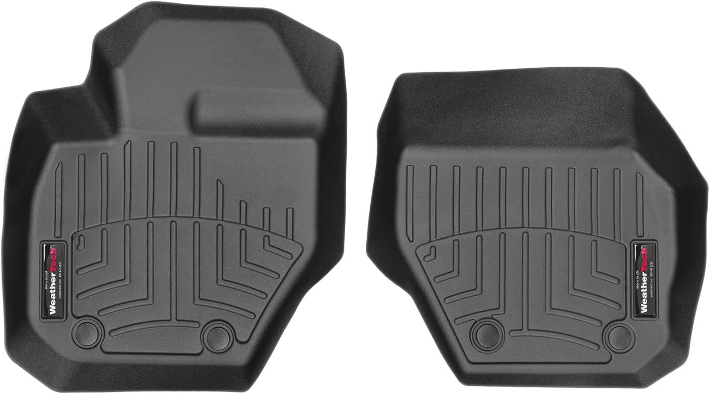 WeatherTech Custom Fit FloorLiners for Volvo S60, V60, V60 Cross Country - 1st Row (442341), Black