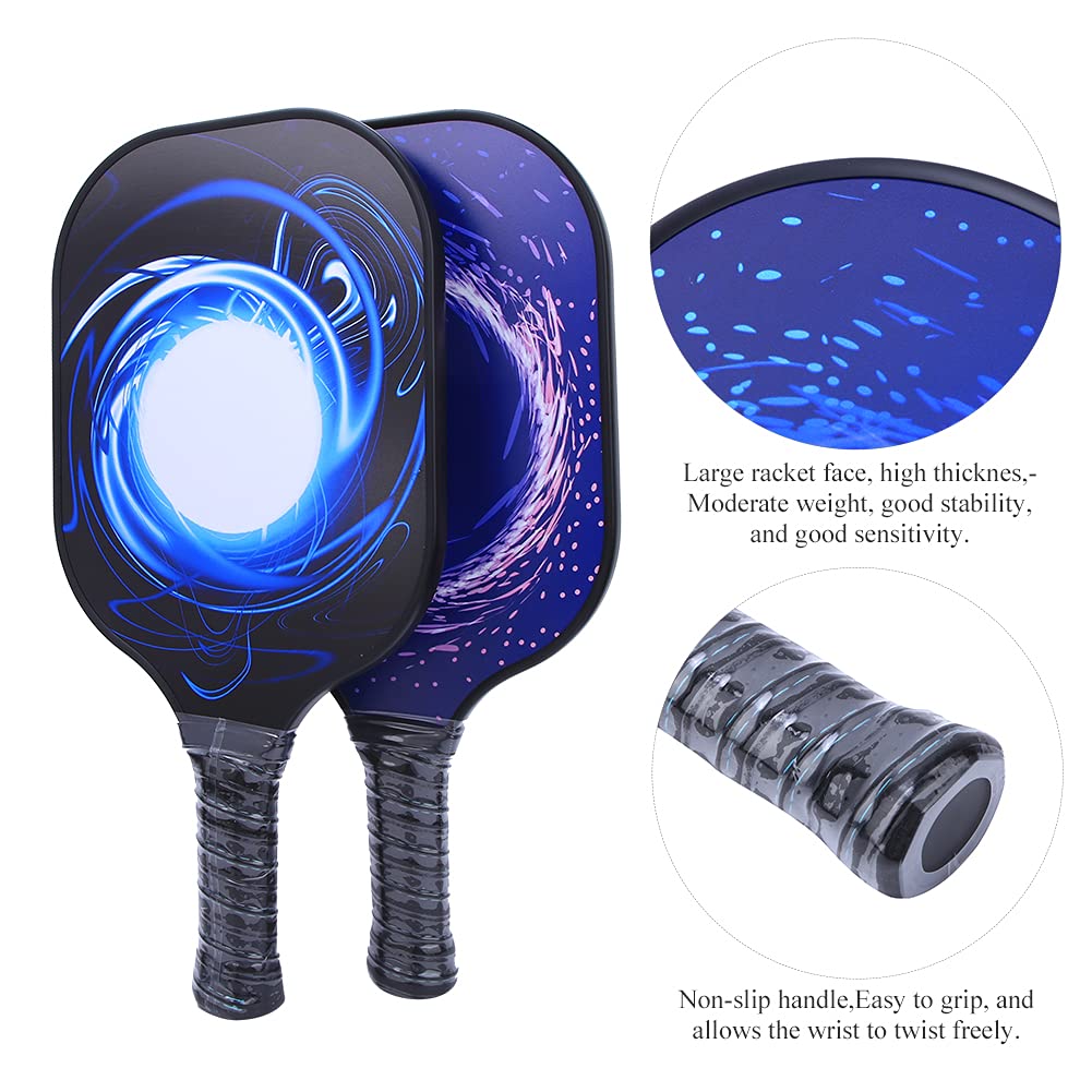 Paddle Duo Pickleball, Facce in Fibra di Carbonio con Bilanciamento Migliorato per Potenza E Controllo, Perfette per Tutte Le Abilità S