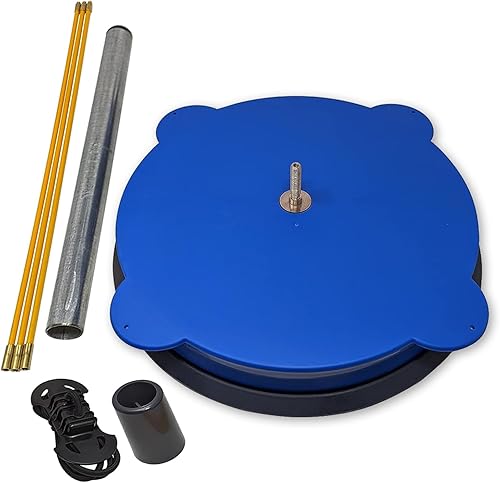 Spooltrac - Plataforma giratoria resistente, organizador de cables de nailon con rodamientos metálicos, carrete compacto - girador de alambre,