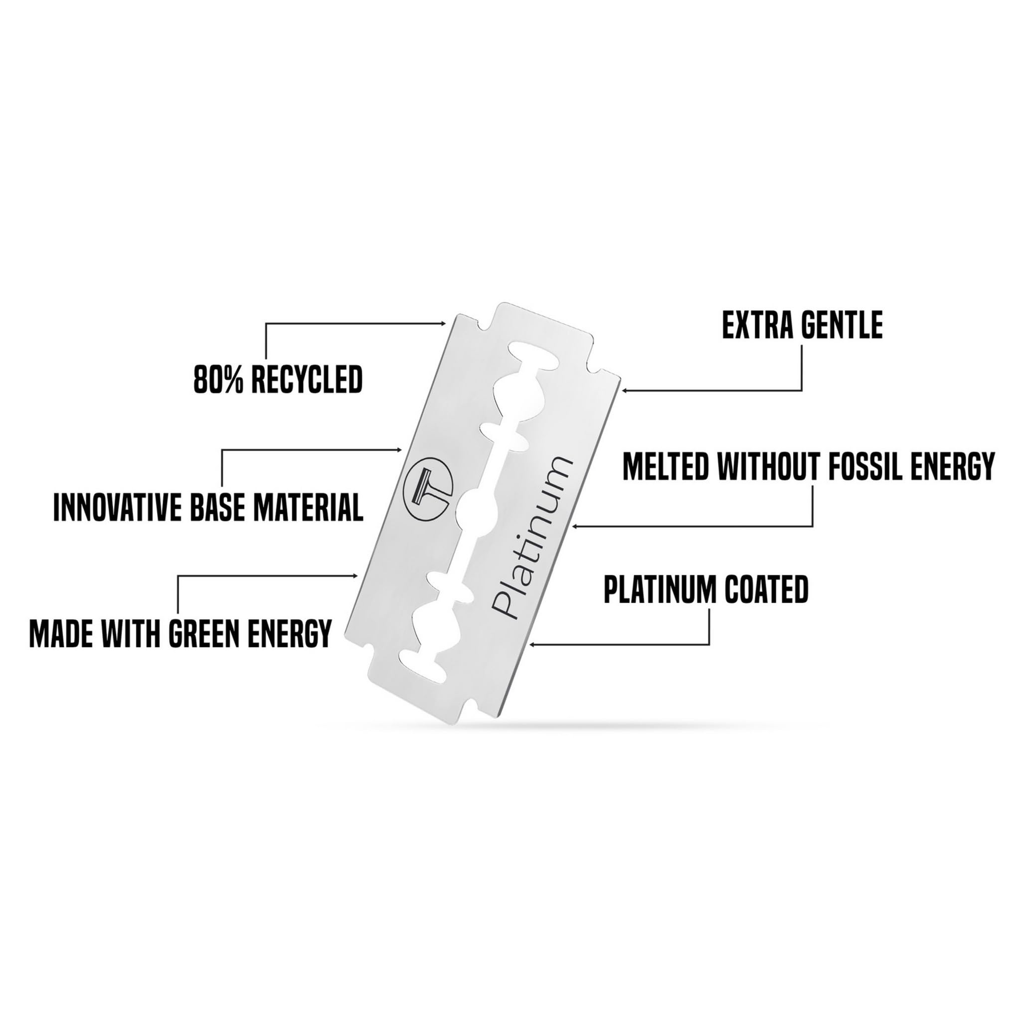 My-Blades® Premium Rasierhobel Set mit 10 Rasierklingen – Metallgriff, Butterfly-Sicherheitsverschluss, Geschenkbox, ideal für Anfänger