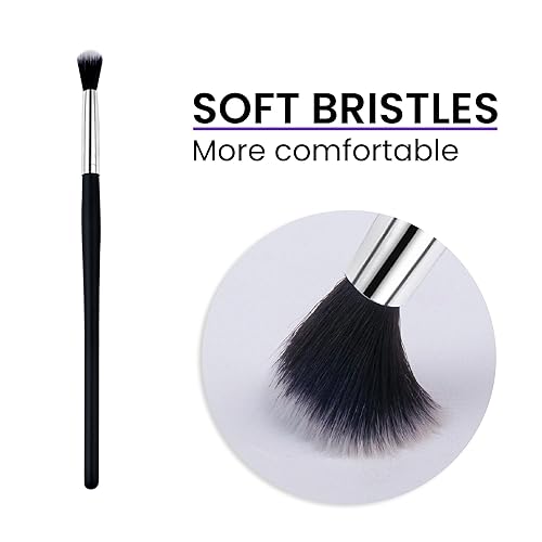 Miniatura 4 de Cepillos de pestañas para limpieza, aplicadores de cepillo limpiador de champú de pestañas para extensión de pestañas, limpieza de baño, negro y