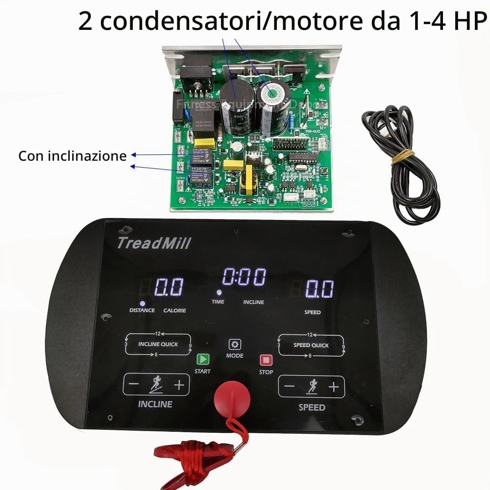 Scheda di Circuito Controller Universale for Tapis roulant 1-2,0 HP 1-4,0 HP Motore CC 90 V-260 V Display Console Tapis roulant