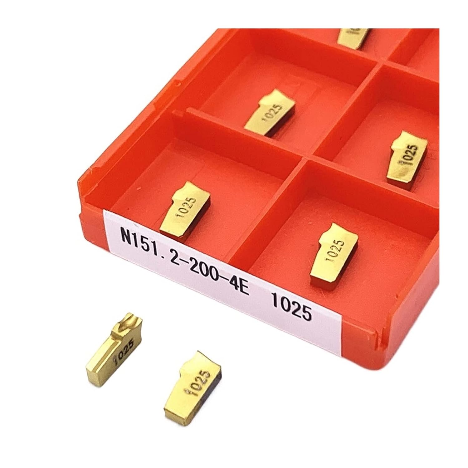 Indexable Carbide Lathe Tool 10pcs Carbide Blade Slotted Lathe Cutting Turning Tool(N151.2-400-4E 1125)