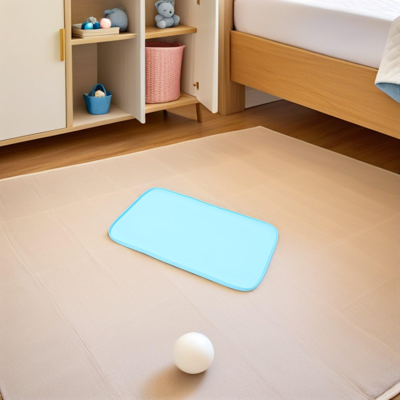MAGICLULU Einfarbige Silikonmatte für Kinder, Wiederverwendbar, 1 Stück
