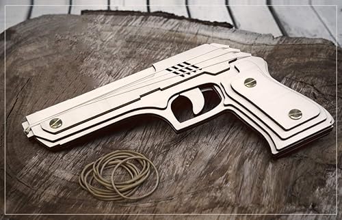 Husband Gift, Rubber Bands Gun with Space Invaders Targets.Christmas Gift for Man