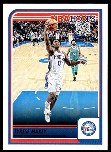 2023-24 Panini Hoops #66 Tyrese Maxey NM-MT Philadelphia 76ers Basketball Trading Card