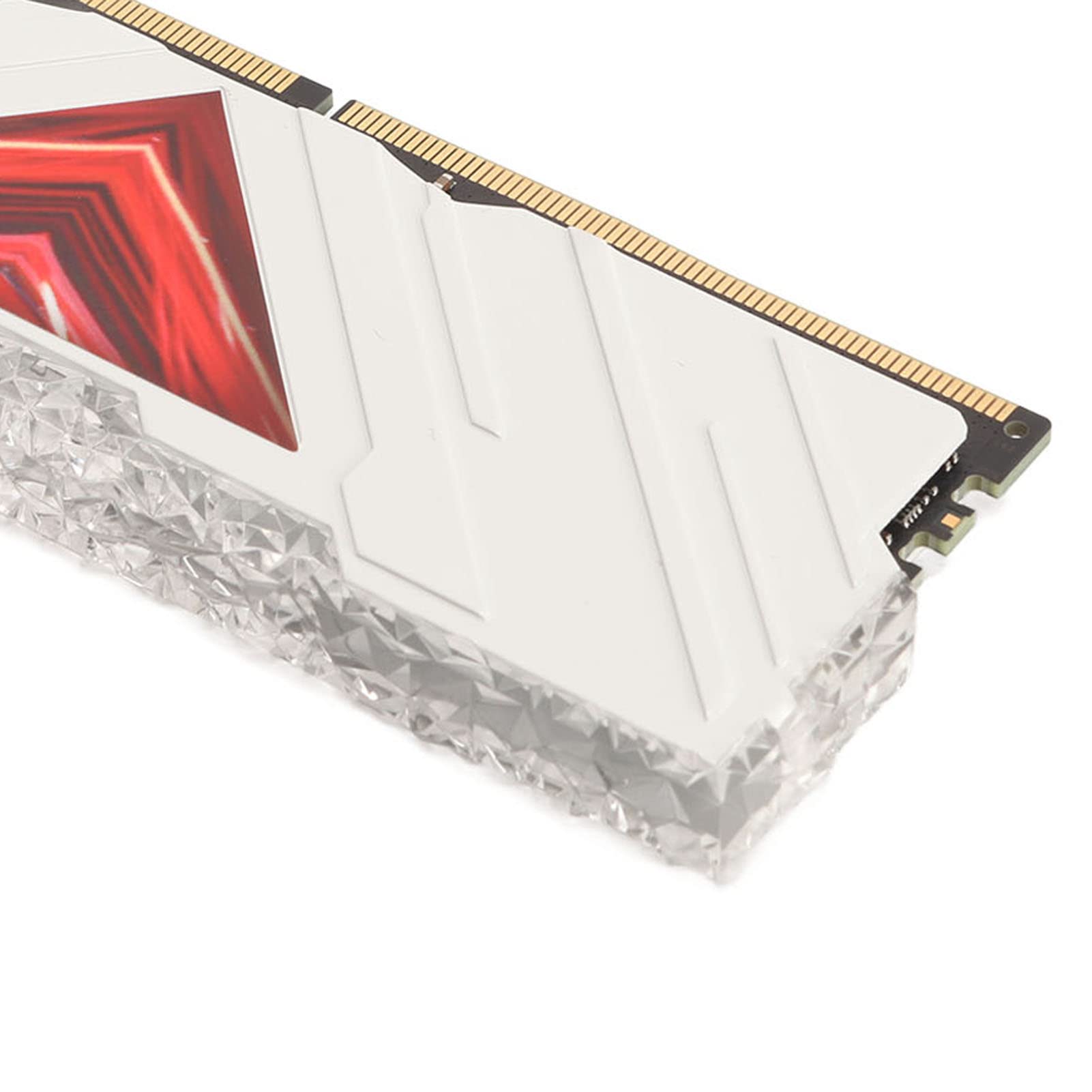 Zestaw Pamięci DDR4 RAM 16 GB Moduł Pamięci do Komputera Stacjonarnego 3200 MHz, przepustowość 25600, Radiator ze Stopu Aluminium, Oświetlenie RGB, pamięć RAM do Gier Modernizacji Komputera