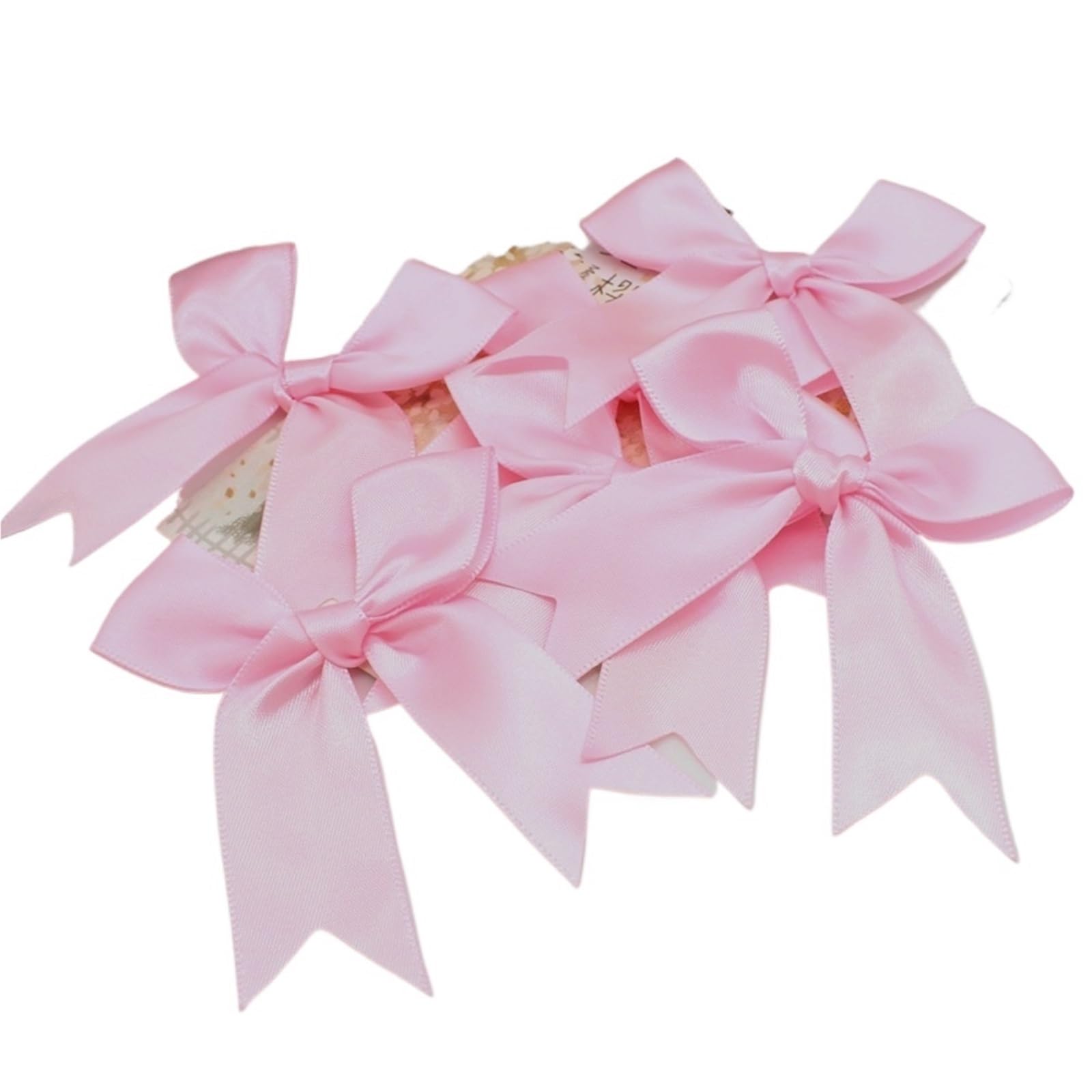 UJEDFHV Mini Bow Satin Ribbon Bows Polyester Tailcoat Bow Flower For Craft Clothing for DIY Crafts(50pcs,Color 4)