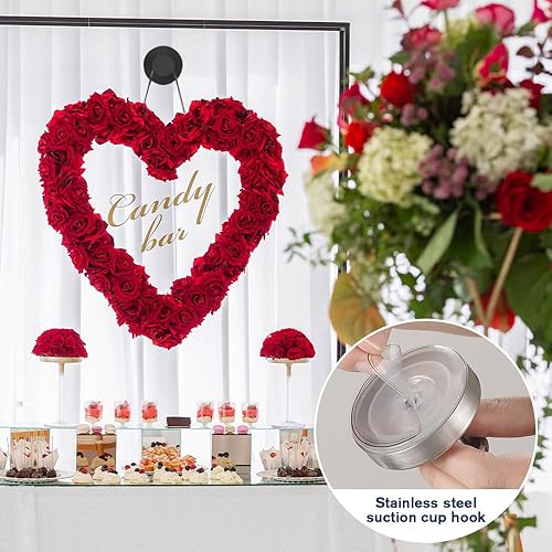 Miniatura 2 de Ganchos de ventosa para coronas en vidrio, ganchos de corona para puertas delanteras, ganchos para toallas para baños, modelo de soporte para