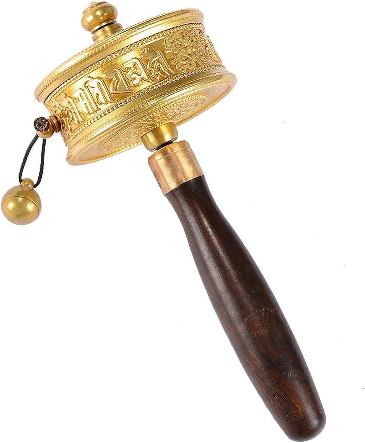 Gebetsmühle Handgebetsmühle Handgekurbelte Gebetsmühle Buddhistische Lieferungen Kupfersystem-Gebetsmühle Gebet