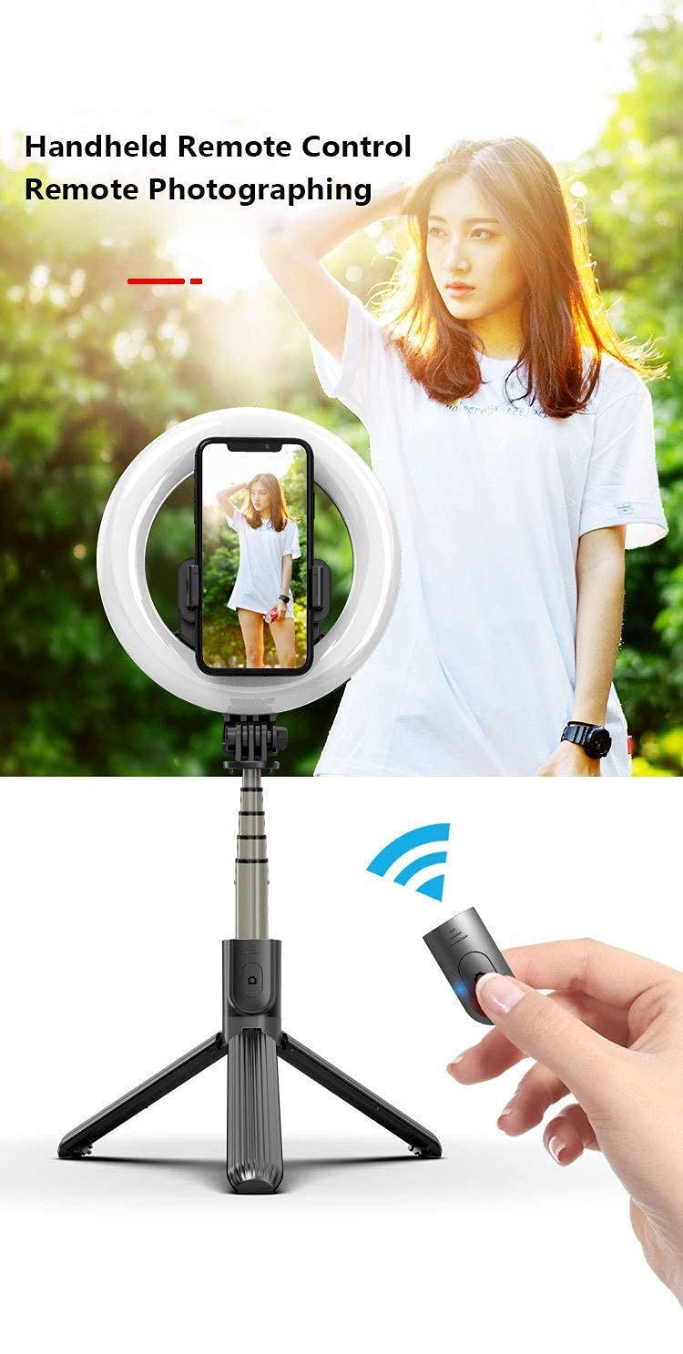 WLP Anillo de luz Fotografía Selfie Anillo de iluminación con Soporte para Youtube Maquillaje Video Studio Trípode Anillo de luz