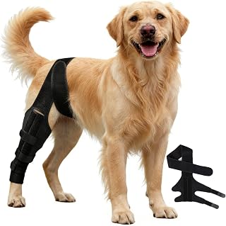 Dog ACL Braces Hind Leg with Side Stabilizers,Dog Knee Brace for Torn ACL | Adjustable Dogs Leg Brace for 4 Limbs,Dogs Hip Brace for Arthritis Relief,Joint Stability,Reduces Pain and Inflammation